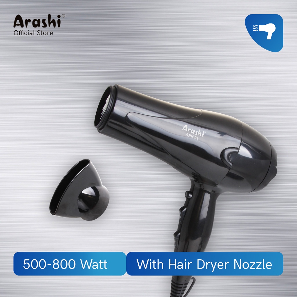 Arashi APH01 Hair Dryer Pengering Rambut Low Watt Profesional