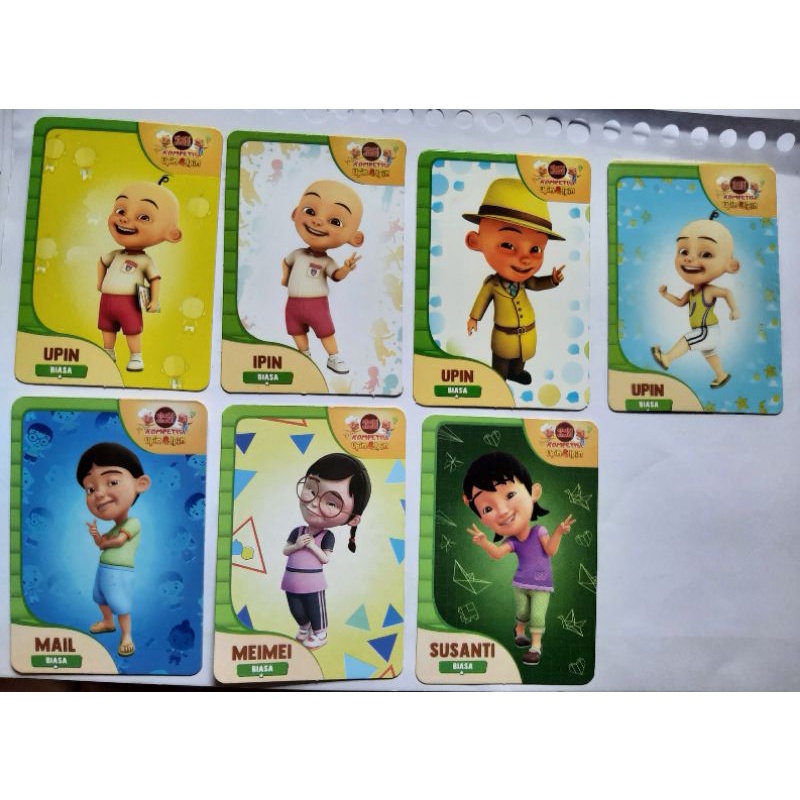 AR Card Upin Ipin Biasa & Luar Biasa ~Kartu Koleksi Choki Choki