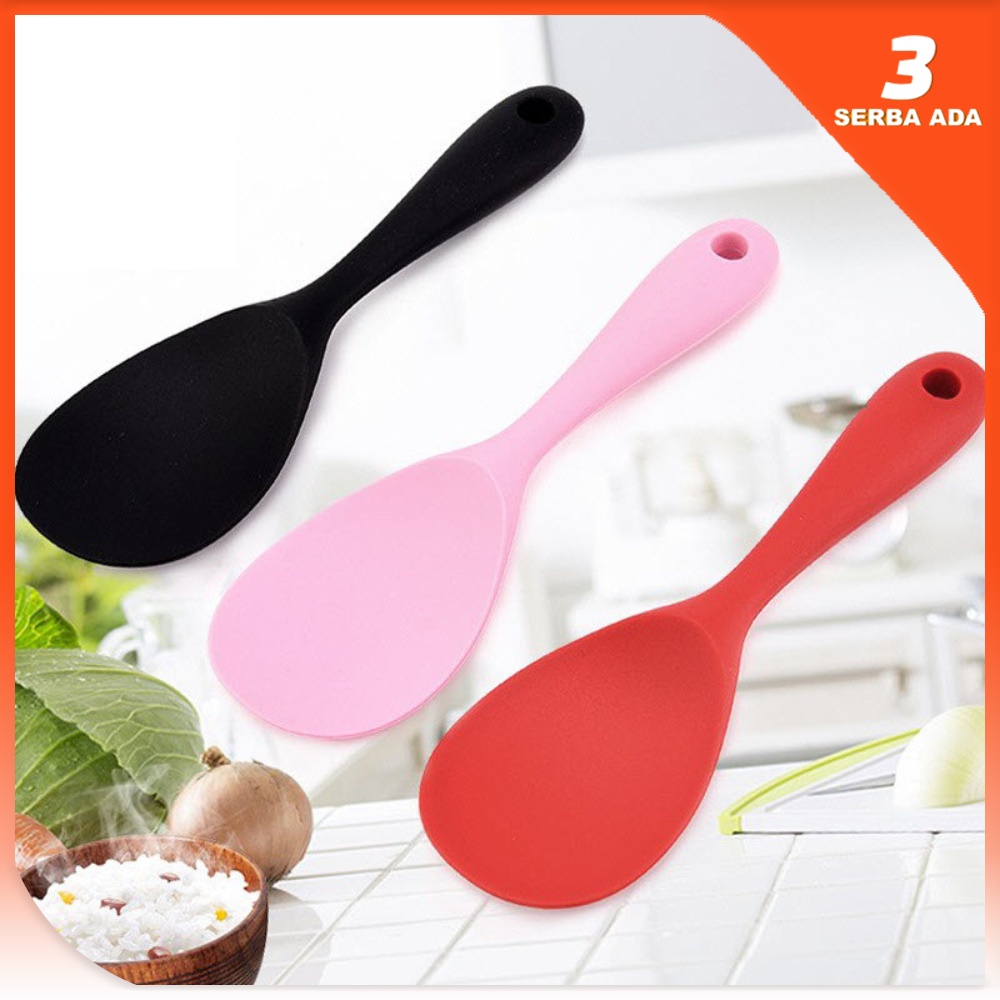 Sendok Nasi Anti Lengket Tahan Panas / Sendok Nasi Silikon / Sendok Nasi Silicon / Centong Nasi Anti Lengket / Centong Nasi Souvenir / Centong Nasi Silikon
