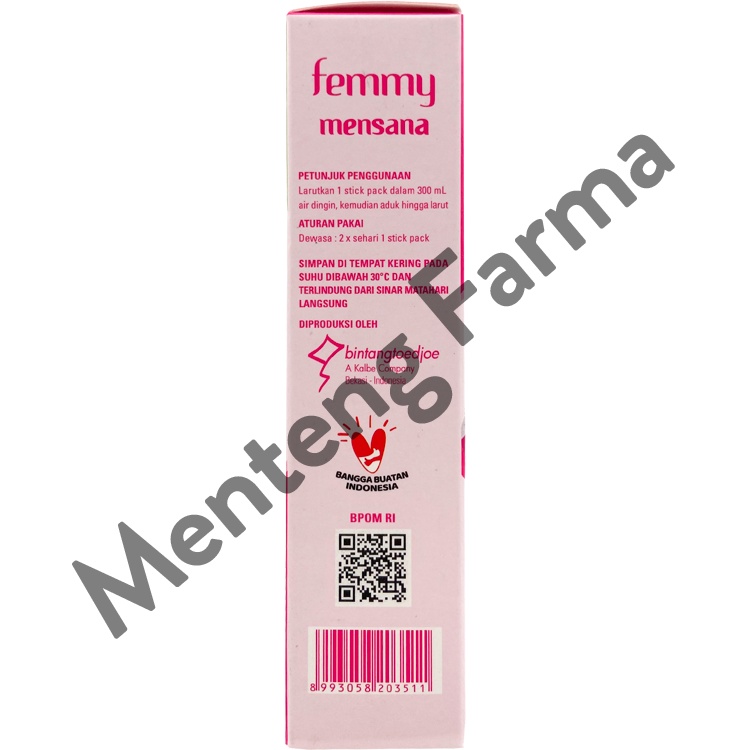 Femmy Mensana 6 Sachet - Minuman Kesehatan Pereda Nyeri Menstruasi