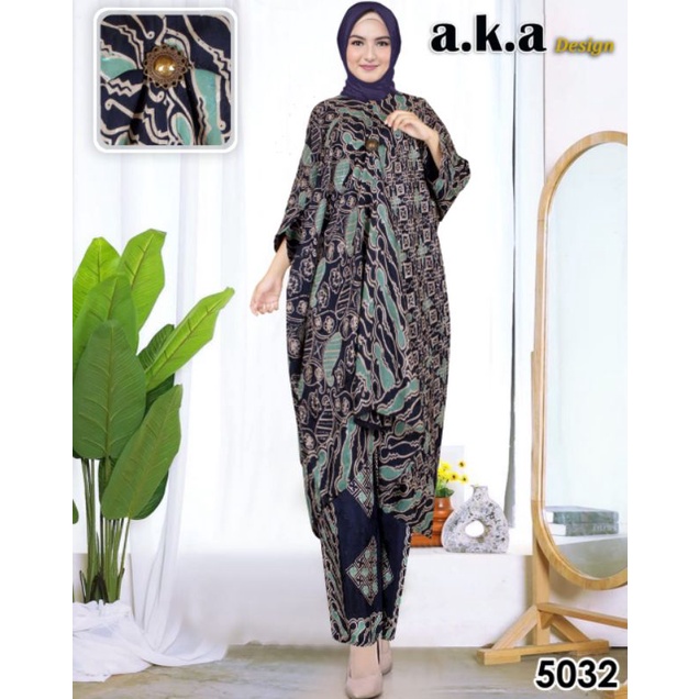 [5032]Stelan Celana Batik Kaftan Semi Sutra // Kode AKA