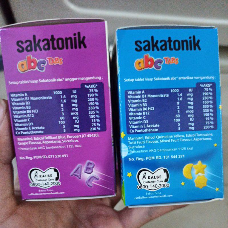 Sakatonik ABC 30 Tablet Hisap Vitamin Anak Strawberry Anggur Tutti Frutti