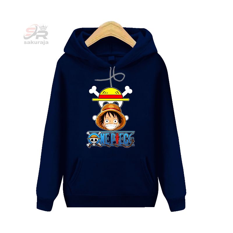 sweater hoodie anak Luffy one piece/model kekinian/umur 3-17 tahun/bisa COD