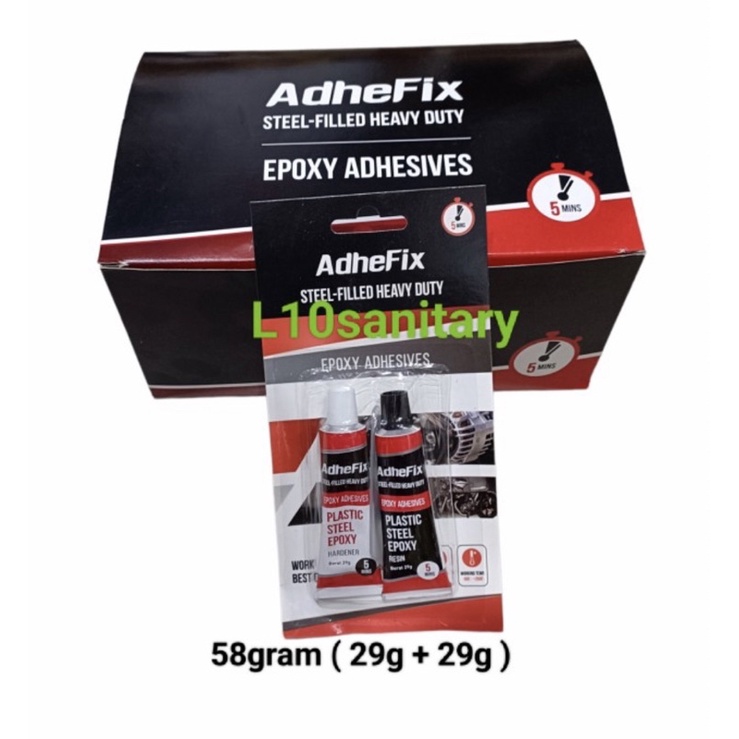 Lem Epoxy 5 Menit ADHEFIX / Lem Besi Campur 5 Menit MURAH