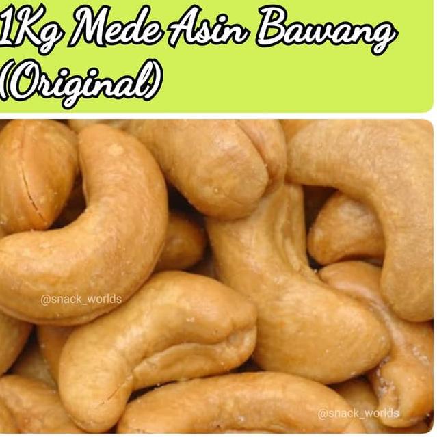 

Quality Control✅1Kg Mede Panggang ( Oven ) Roasted cashew grosir murah - Asin Bawang|SQ4