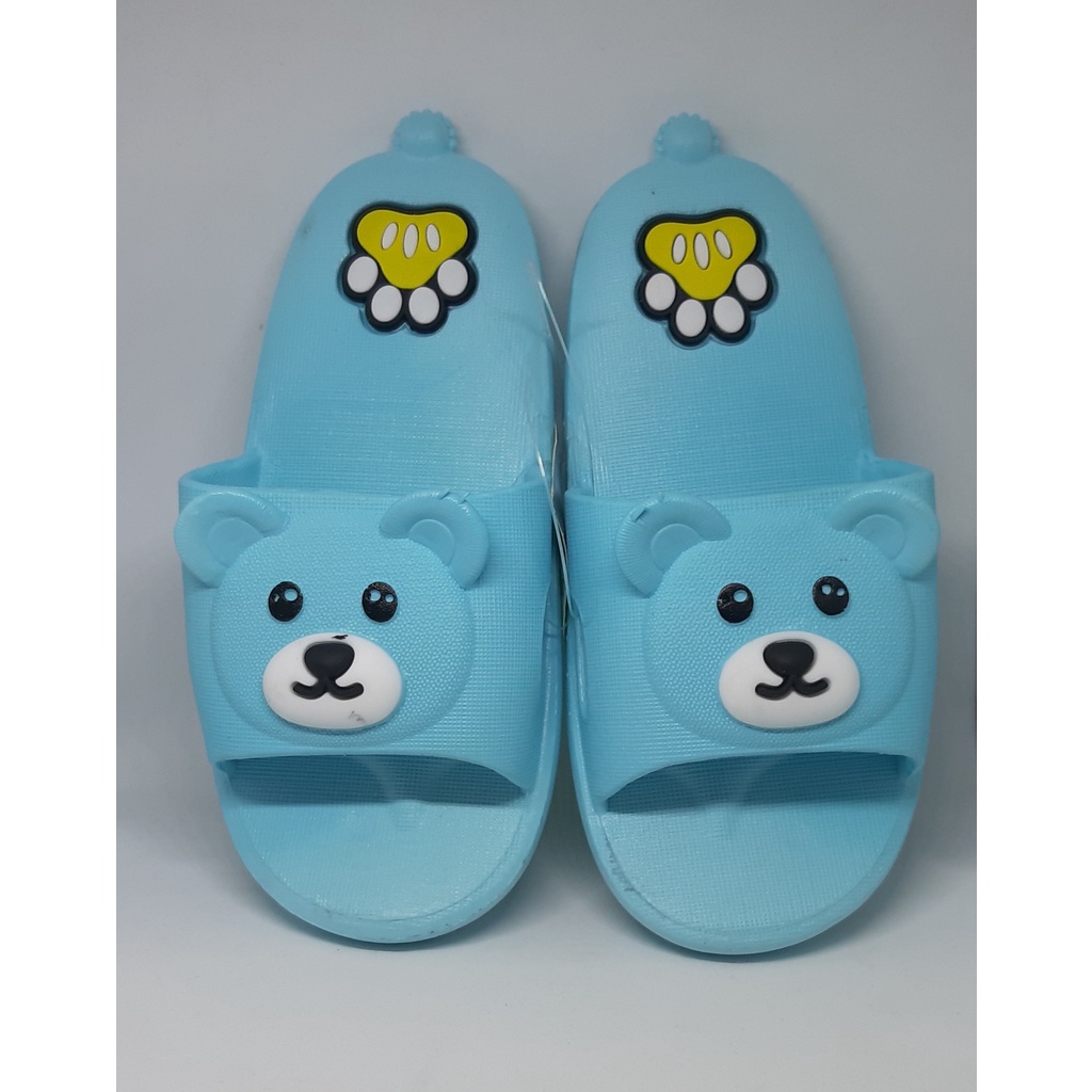Sandal Slop Jelly Karet - Sandal Karet Slop korea - Sandal Slop empuk motif Bear