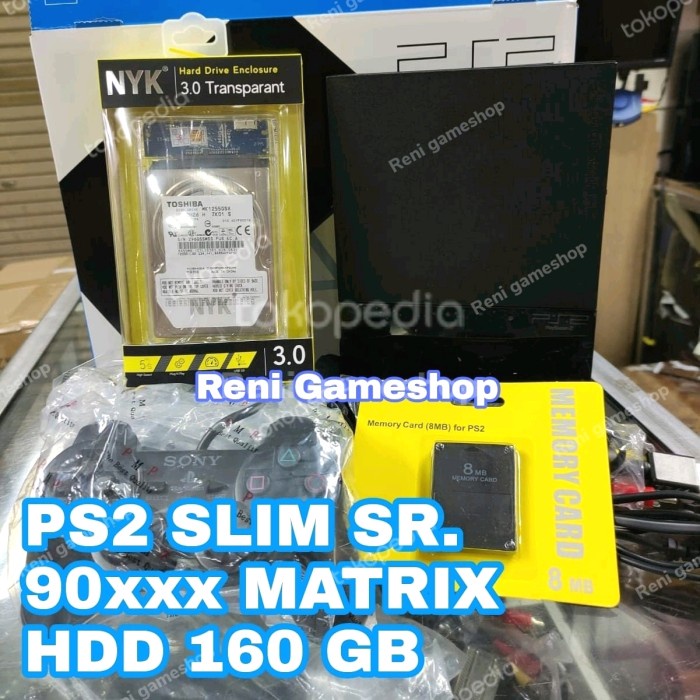 [Game/Console] Ps2 Slim Sr.9Xxx Matrix Hdd 160Gb Paket Komplit