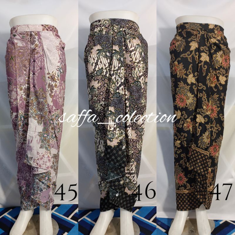 rok rempel batik/rok lilit instant/rempel