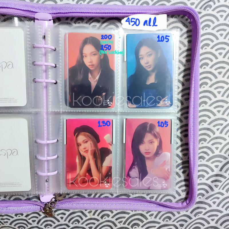 Photocard PC Aespa Forever Cashbee Card Karina Giselle Winter Ningning