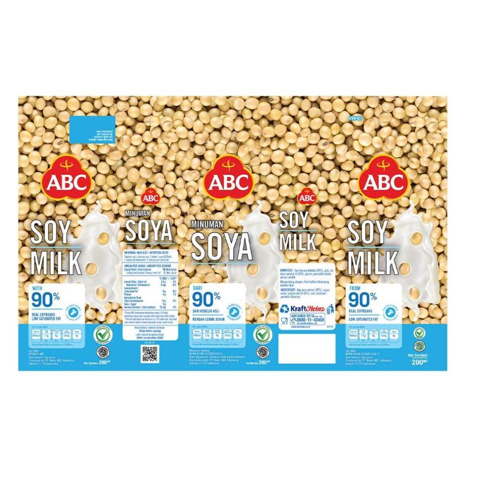 

Readystock.. ABC Minuman Sari Kedelai 200 ml - Multipack 12 pcs 09X