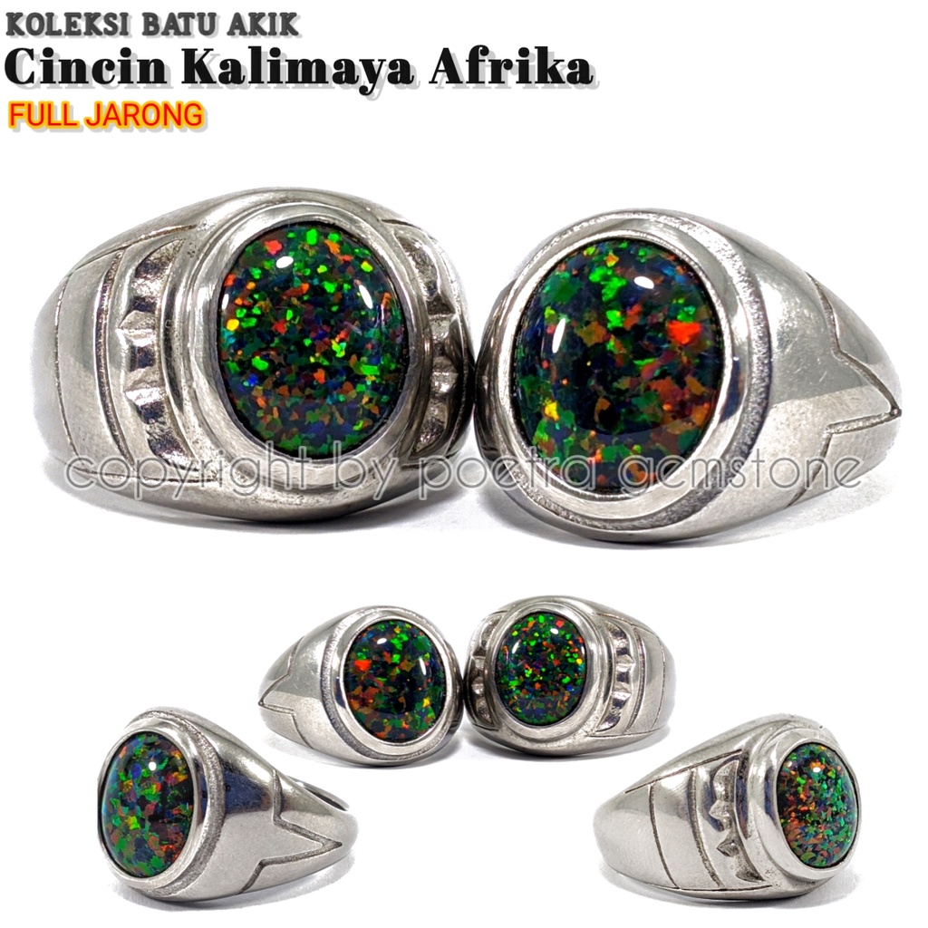 Kalimaya Afrika Ring Titanium Full Jarong