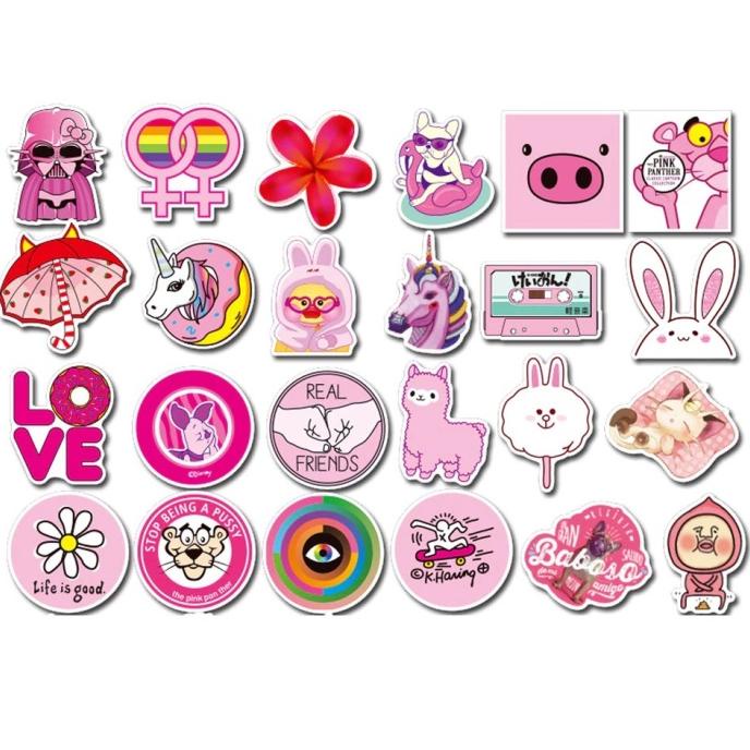 

Stiker Koper/Stiker Luggage Cute Cartoon Korean Sticker 50 Pieces/ Set