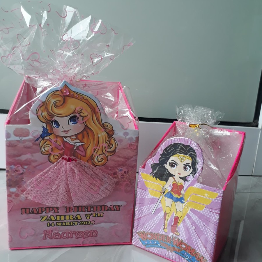 Plastik Kado transparan motif Plastik kaca bungkus hadiah kado souvenir hampers Ulang tahun