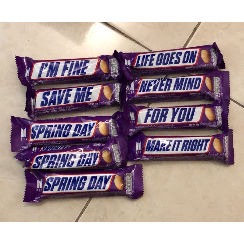 READY STOCK BTS X COKLAT SNICKERS BTS EDITION