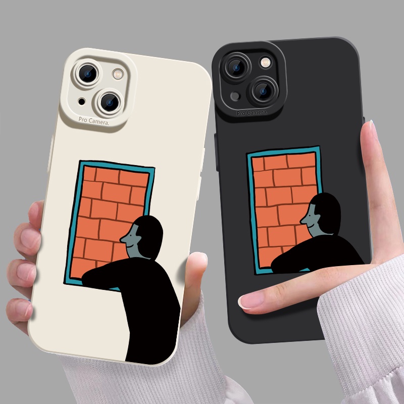 Soft Case Silikon TPU Motif Anak Laki-Laki Untuk IPhone 14 13 12 Pro Max 11 XS XR X Plus