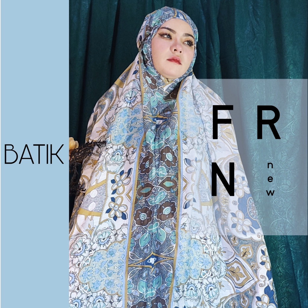 MUKENA DEWASA BATIKA JUMBO SILKI HALUS / MUKENA COD / MUKENA BATIK / MUKENA FREE TAS