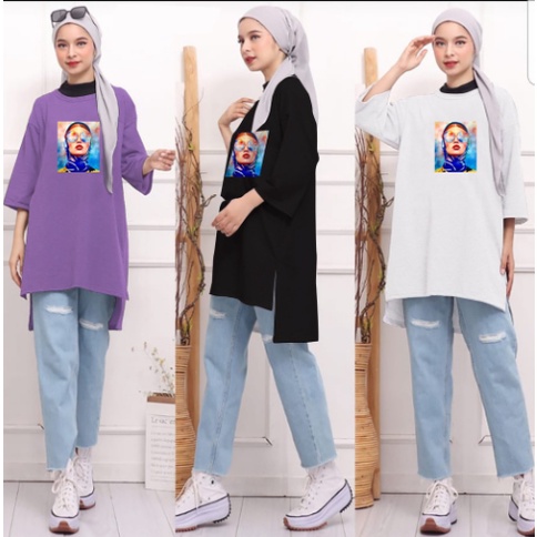 FC - TUNIK BASIC OVERSIZE WANITA HIJAB'S VARIASI 0170 DTF