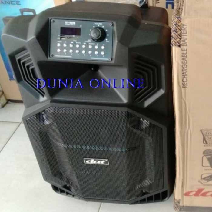 Speaker Portable Wireless 15 inch DAT DT 1505 Bluetooth Karaoke