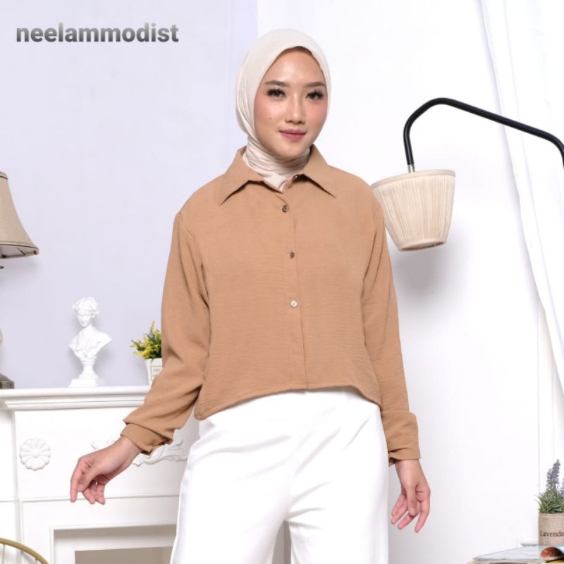 Neelam Blouse Kemeja Crop