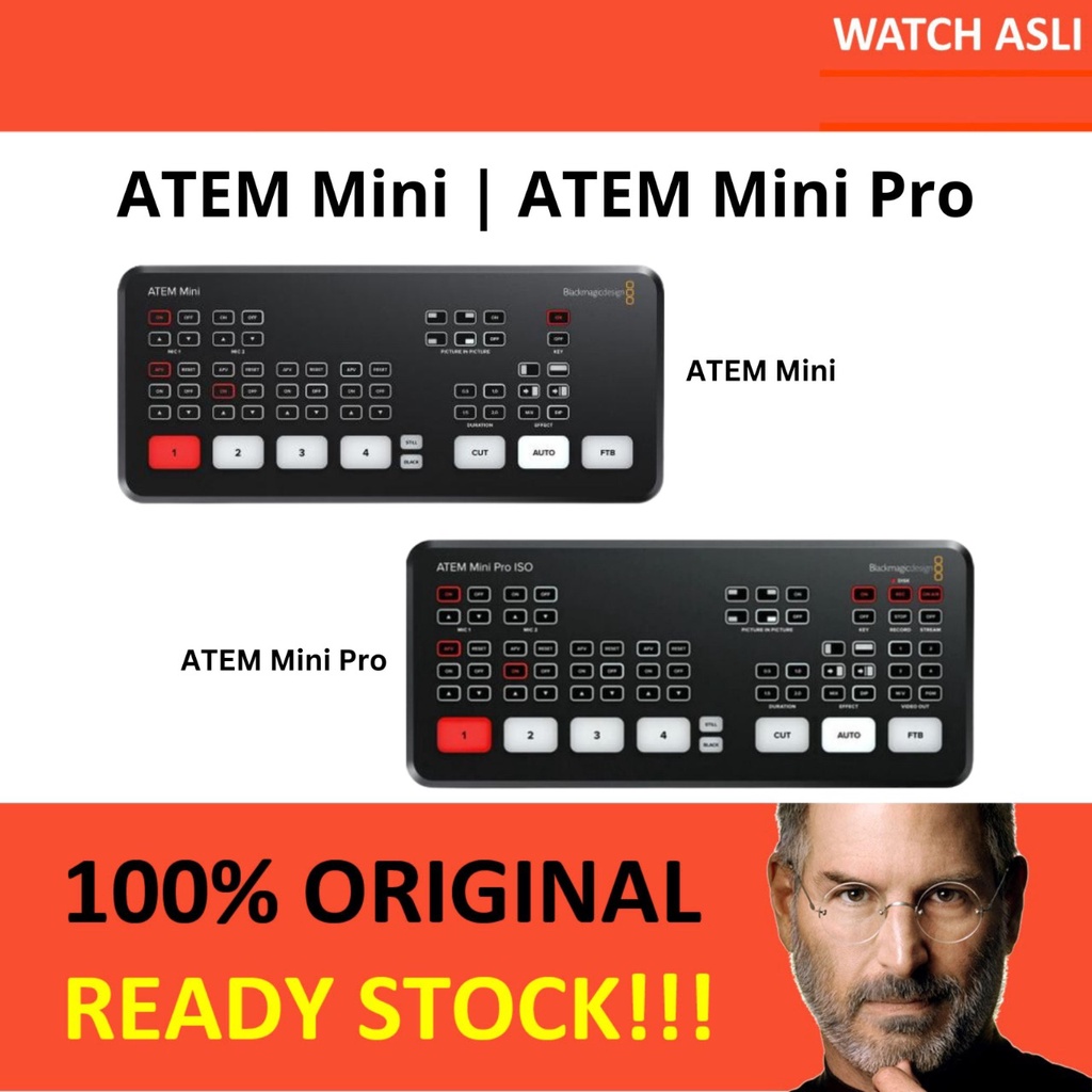 Blackmagic Design ATEM Mini Pro HDMI Live Stream Switcher New Original