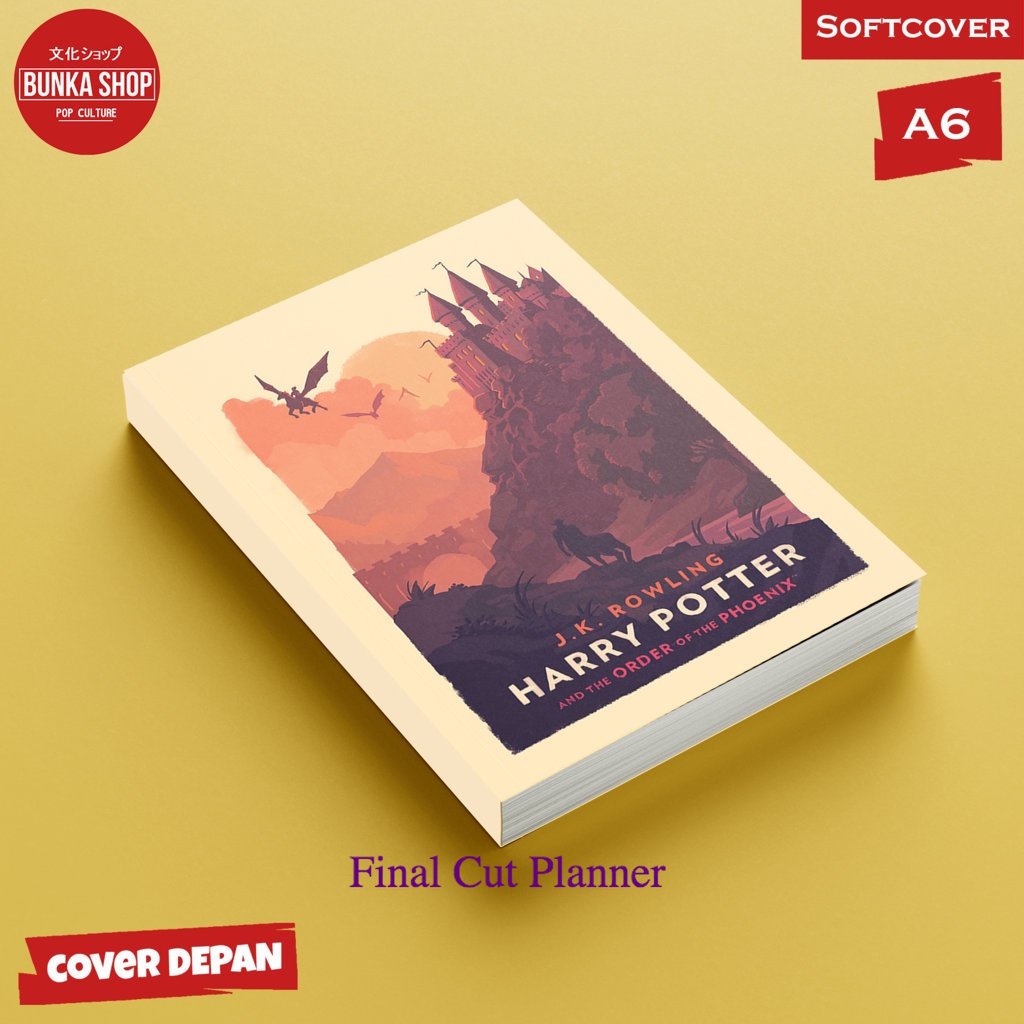 

Buku tulis polos/bergaris Harry Potters And The Order Phoenix Softcover A6 Buku Tulis Catatan Notes Agenda Planner Jurnal