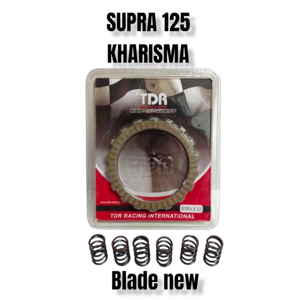 KAMPAS TDR KAMPAS KOPLING TDR RACING KHARISMA/SUPRA 125 /BLADE 125 PAKET PER KOPLING TDR RACING KHAR