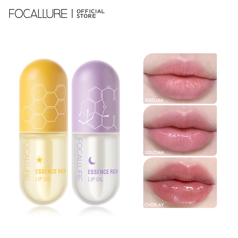 FOCALLURE Natural Lip Oil Moisturized Repaired Multi-uses Waterproof Soften Lip Balm