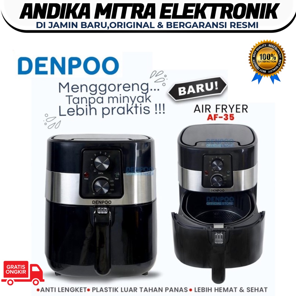 Air Fryer AFD 35 Model Terbaru Menggoreng Tanpa Minyak Lebih Praktis dan Hemat