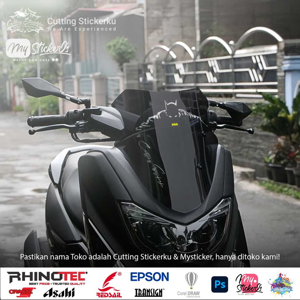 Cutting Stiker Spy Batman Variasi Motor Mobil Sticker Disney Siluet Timbul Keren Nyala Dasbor Spakbor Visor Body Kaca Helm Laptop Hologram Reflective Tahan Air Bodi Samping Scoopy Vario Beat NMAX PCX Vespa Aesthetic Justice League Windshield