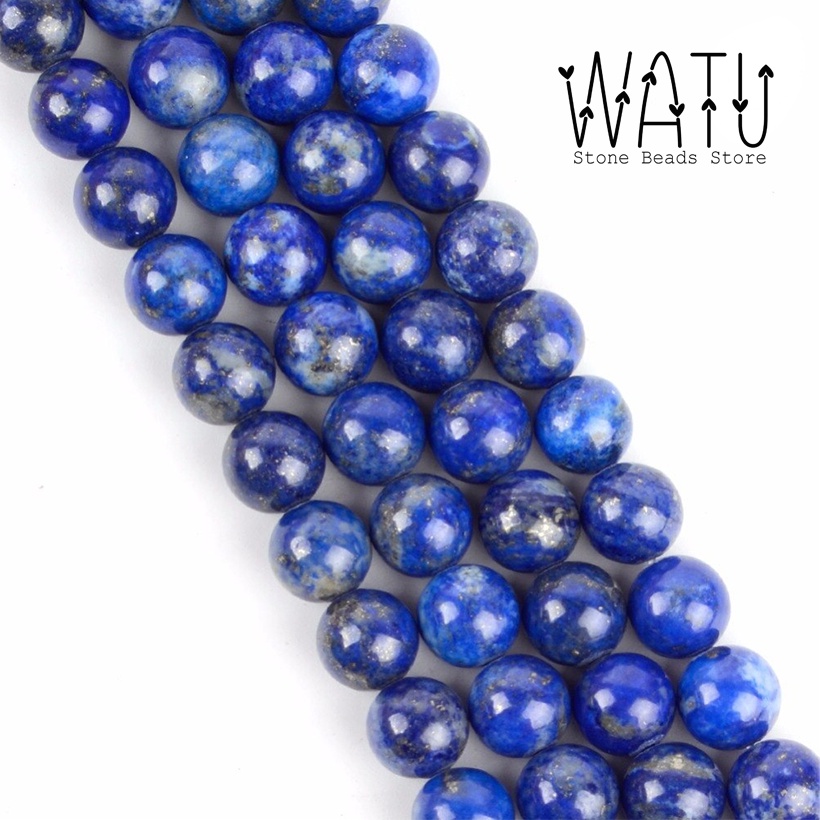 Manik Batu Alam 6mm 8mm 10mm Lapis Lazuli Dyed Round Beads