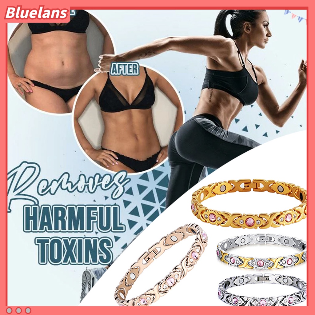 Gelang Rantai Tebal Dengan Gesper Magnetik Untuk Kesehatan Wanita