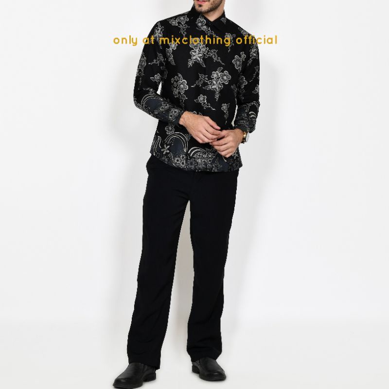 MEN SALE BATIK PRIA SLIM FIT LENGAN PANJANG BATIK PRIA SLIMFIT LBL 339