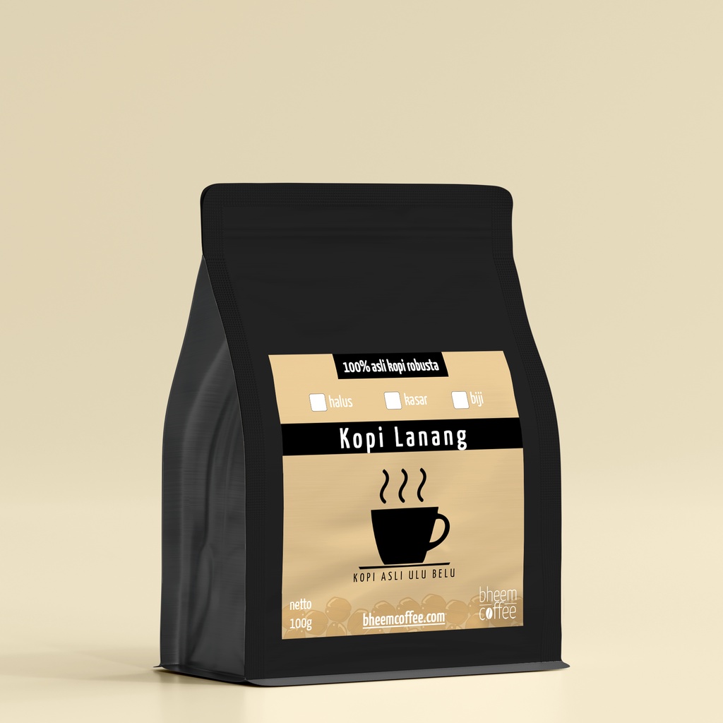 

Bubuk Kopi SUPER Murah - KOPI LANANG 100GRAM - Kopi UluBelu - bheemcoffee