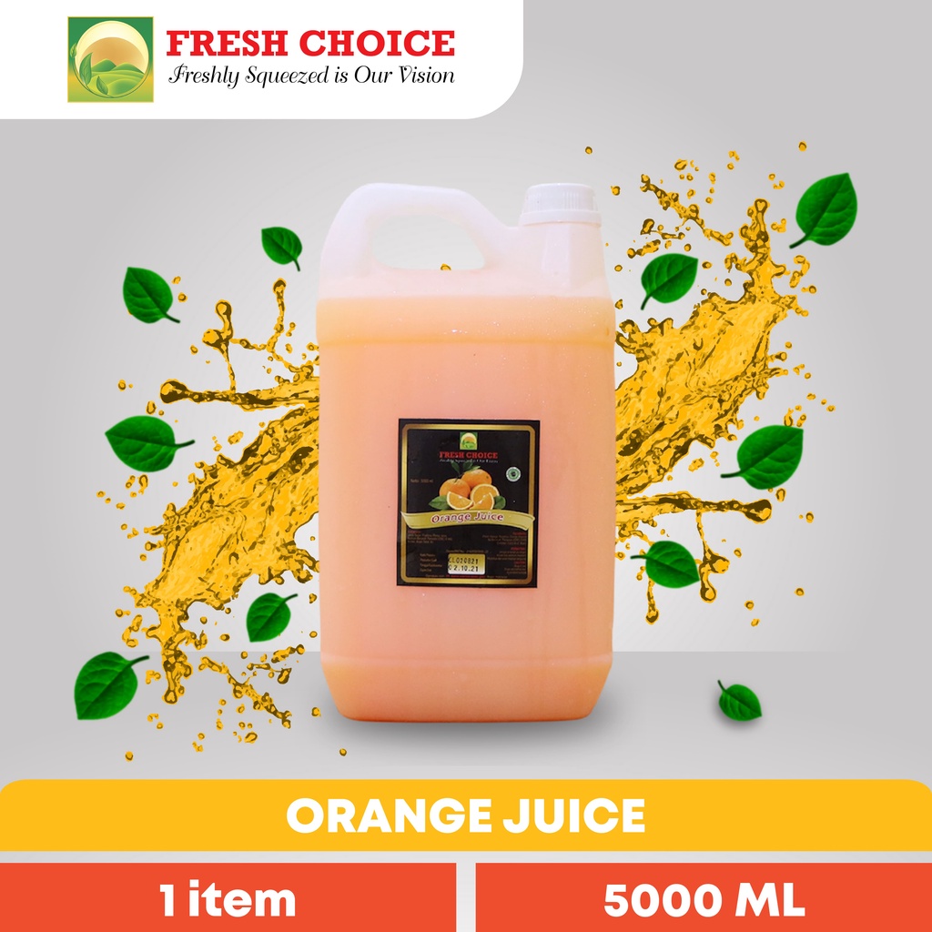 

Fresh Choice Jus Buah Jus Jeruk Orange Juice 5000 ML