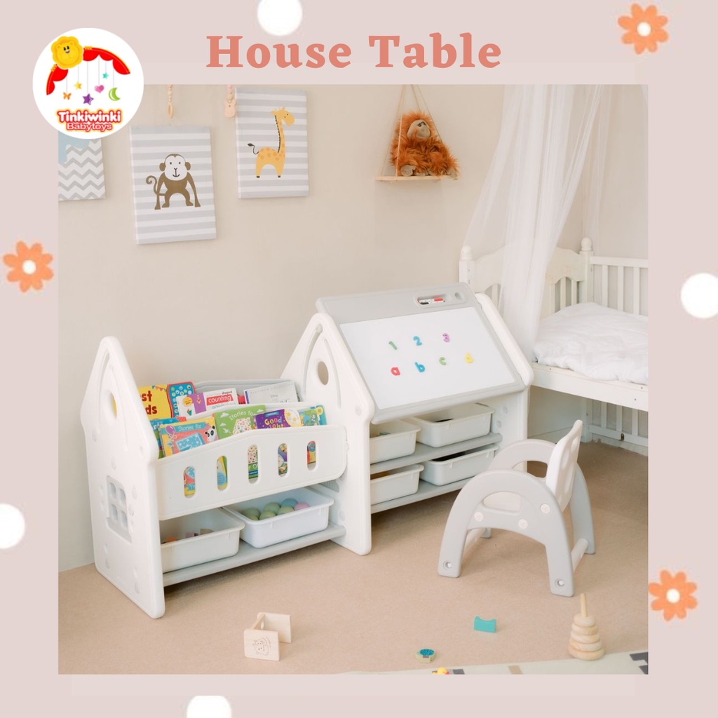 Duo Ladies House Table Rak dan Meja Belajar Anak