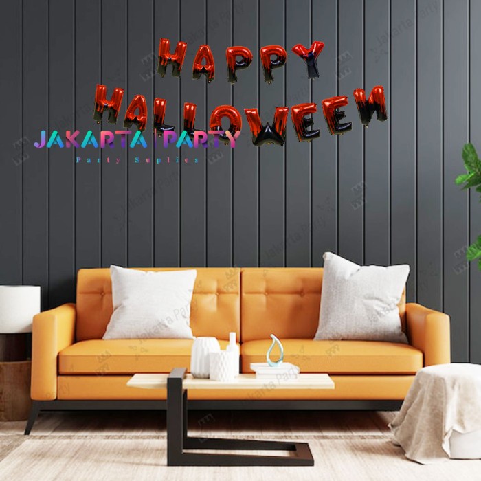 Balon Foil Set Happy Halloween / Balon Halloween / Balon Foil Huruf