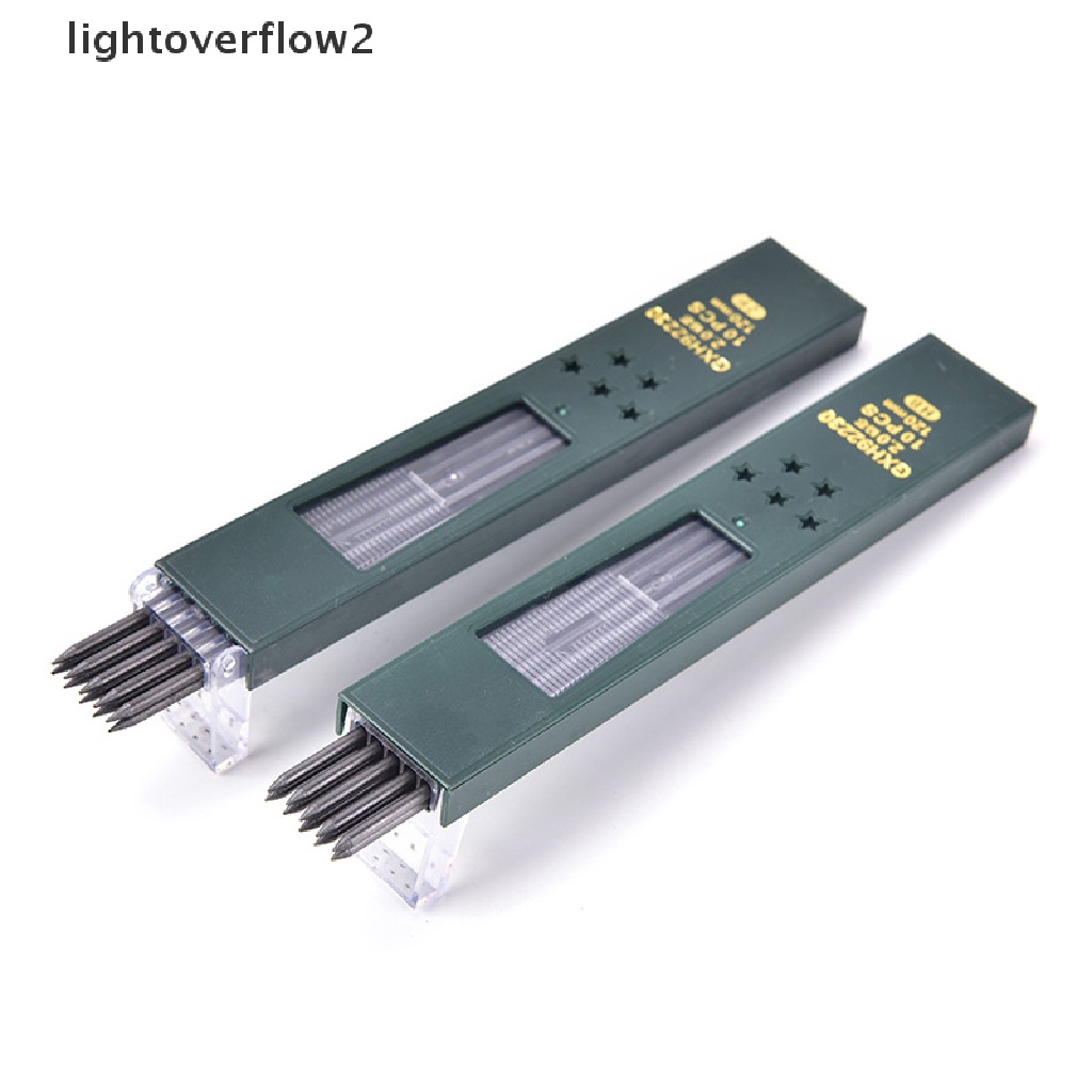 Lightoverflow2 10PCS Pensil Mekanik Otomatis HB / 2B 2.0mm Untuk Stationery Sekolah