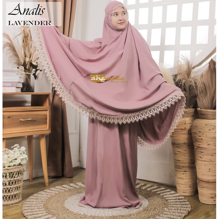 Mukena Dewasa Katun Premium Renda Mewah by SheMara - AnalisSeries