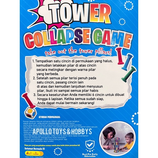 MAINAN ANAK DAN KELUARGA TERBARU &quot; TOWER COLLAPSE GAME &quot;