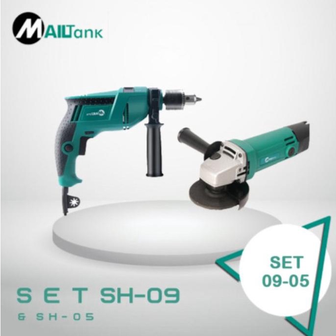 MAILTANK GERINDA TANGAN SH05 SET - BOR IMPACT 13MM SH09