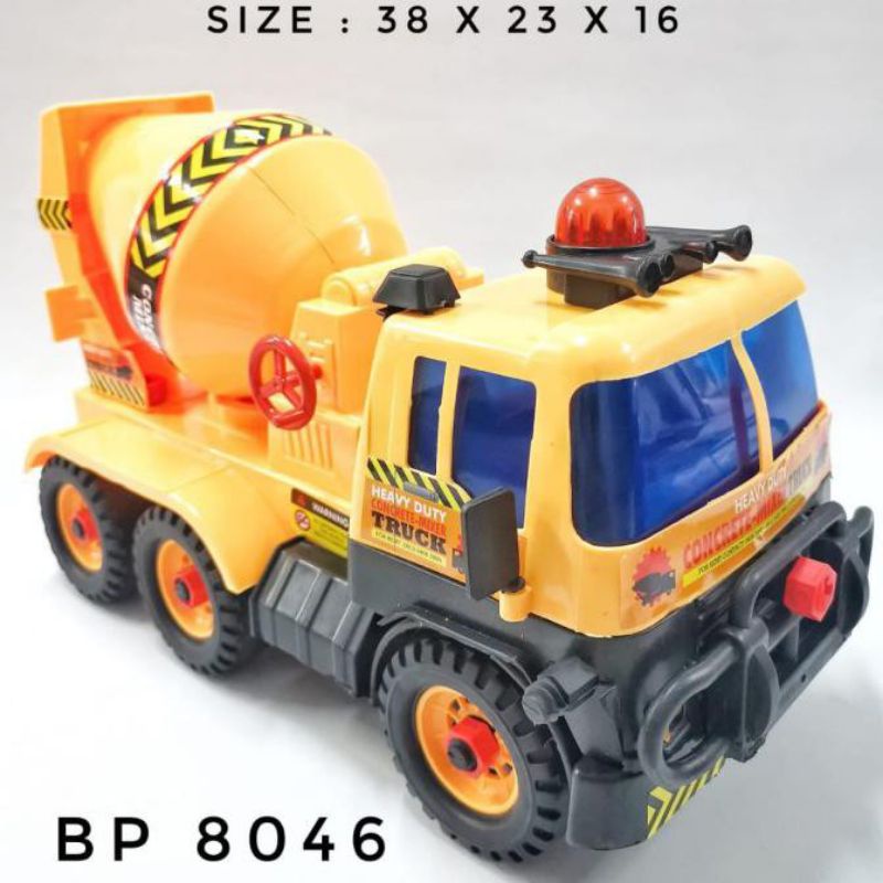 Mainan Anak Laki Laki Truk Mixer Konstruksi/Mixer Truck Contruction JUMBO BP8046