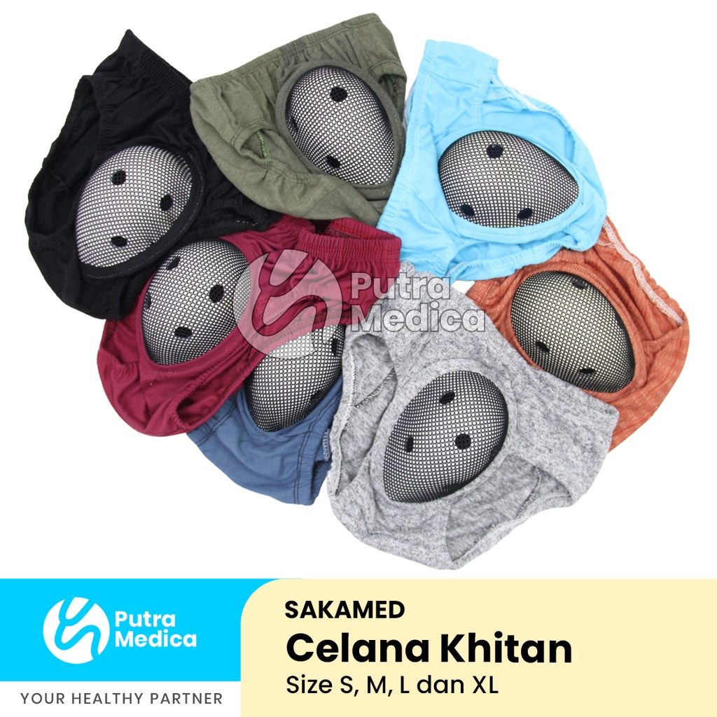 Sakamed Celana Khitan - 1 Pc [Warna Random] / Celana Sunat / Celana Kitan