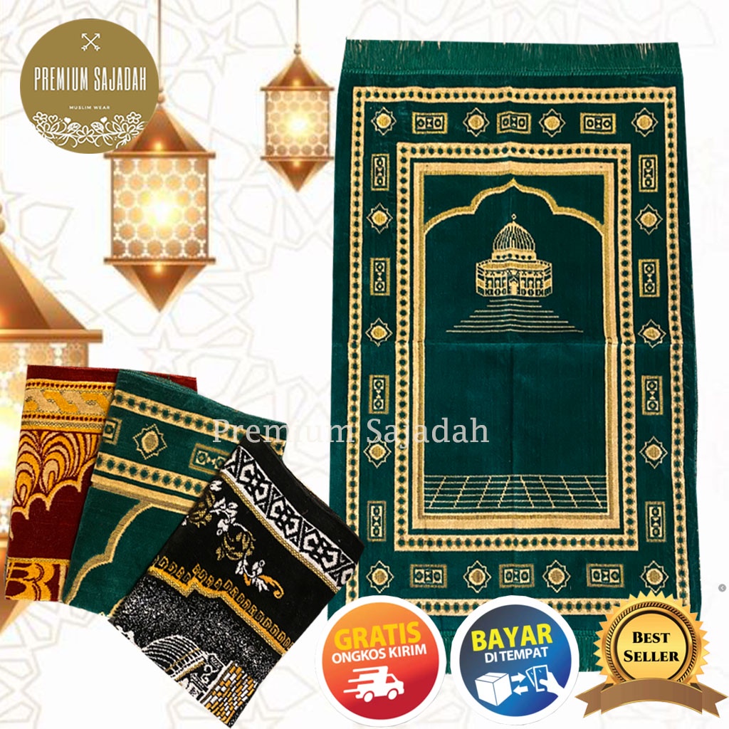 Sajadah Bulu Ukuran 70 X 110 cm Import Turkey Sejadah Turki By Premium Sajadah