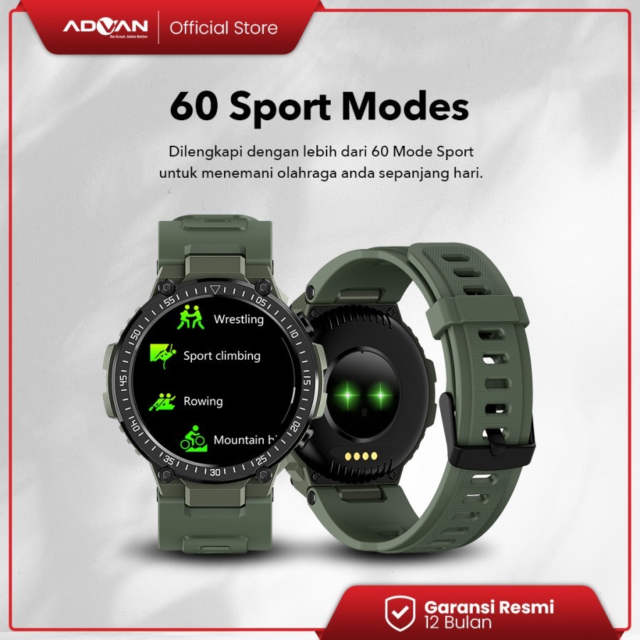 Smartwatch ADVAN STARTGO ARMY FORCE 1.39&quot; AMOLED - ADVAN Army Force