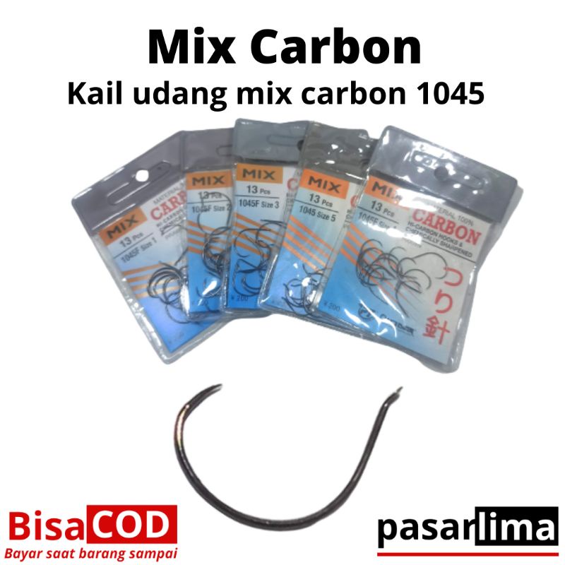 Mata kail udang mix carbon kode 1045