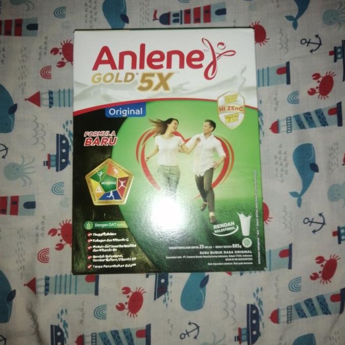 

[ COD ] Anlene Gold Plus 5x 885 Gram Rasa Original Susu Bubuk Lansia
