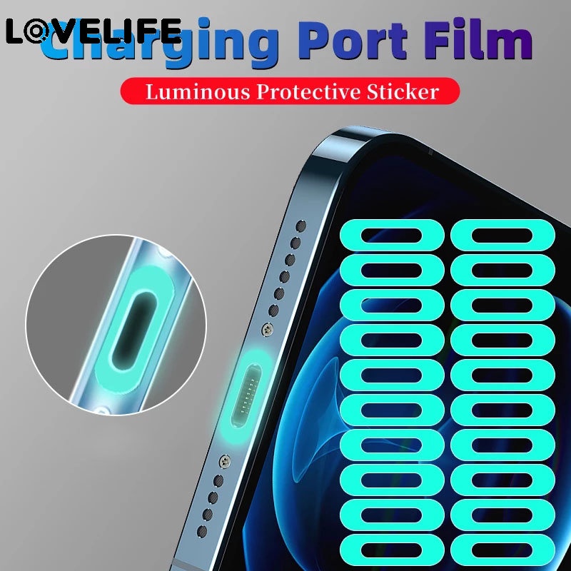 5 / 10Pcs Stiker Film Pelindung Layar Transparan Luminous Anti Gores Untuk iPhone / Tablet