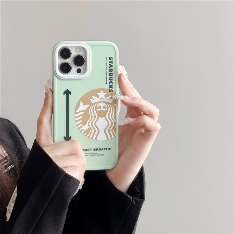 Starbucks Soft Case Silikon Motif Kopi Retro Untuk IPhone 14 13 12 11 Pro Max X XR