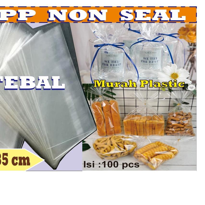 

EXCLUSIVE!Plastik OPP TEBAL TANPA LEM/SEAL 25 x 35 cm|SQ5