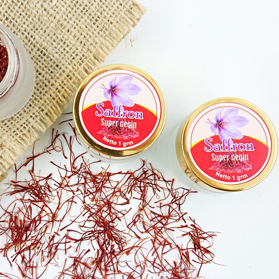 

㋿ Safron / Saffron 1 Gram Super Negin Premium Quality Original NEW 4086 ✿